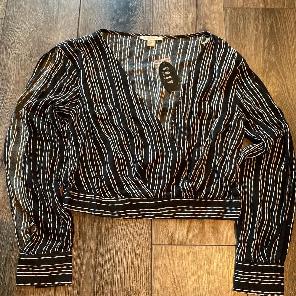 Brand new tags on cropped long sleeve
